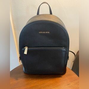 Michael Kors Black Leather Backpack NWT
